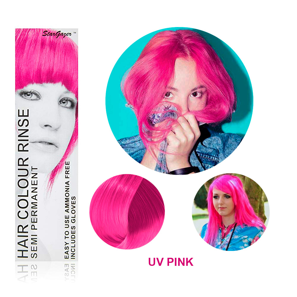 Купить розовую краску. Розовая краска для волос. Stargazer краска для волос. Неоновая краска для волос розовая. Краска для волос розовый неон.