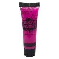 Неоновый грим для лица и тела Glow Paint розовый, 10 ml