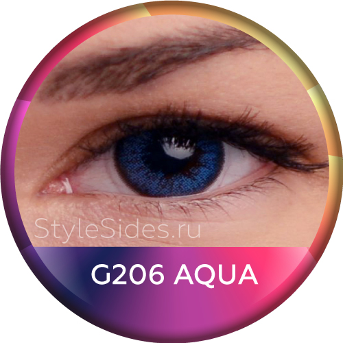 Синие двухтоновые линзы Aqua G209