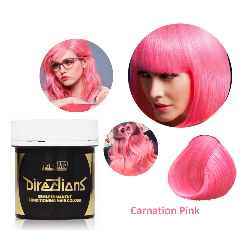 Есть розовая краска. Directions Carnation Pink краска. Краска Directions Flamingo Pink. Розовая краска для волос. Розовые волосы краска для волос.