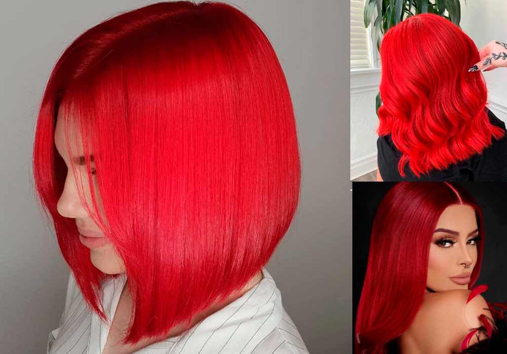 Волосы красного цвета