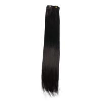 накладные волосы на заколках черный 1b, 6 прядей, 56cm