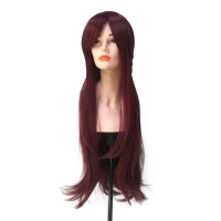 парик прямой с челкой sakurauchi riko темно-красный driada cs-181k, 80cm