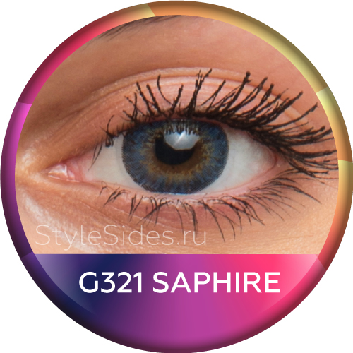 Необычные линзы сапфирового оттенка Sapphire G324