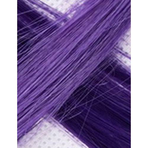 цветная прядь на заколке темно-фиолетовая 3700, 50cm
