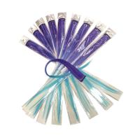 Цветные пряди на заколке фиолетово-голубой, 50cm X 10шт