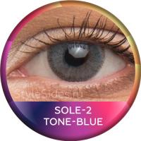 Серо-голубые линзы Blue Sole 2 Tone