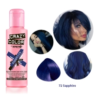 Краска для волос Crazy Color 72 Sapphire (сапфир)