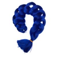 Канекалон для плетения кос DRIADA синий Blue, 200cm