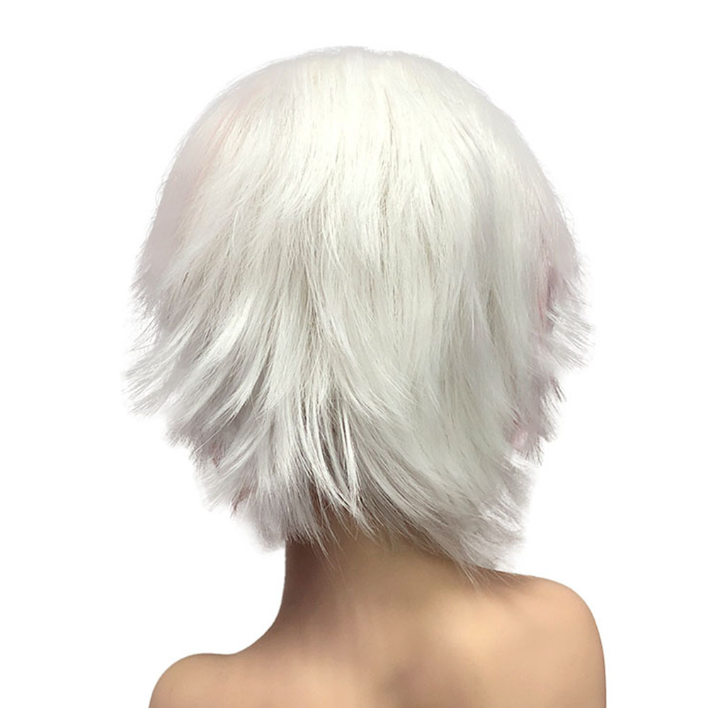 Белый короткий парик