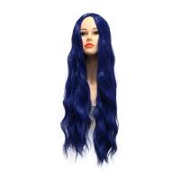 Парик аниме длинный вьющиеся синий стиль Лолита LW036 DRIADA, 70cm