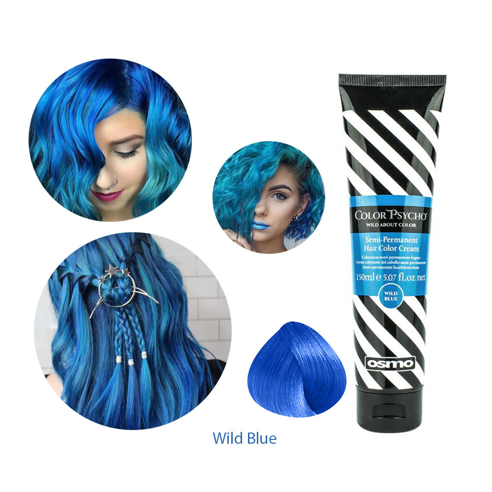 Маска для окрашивания волос в голубой