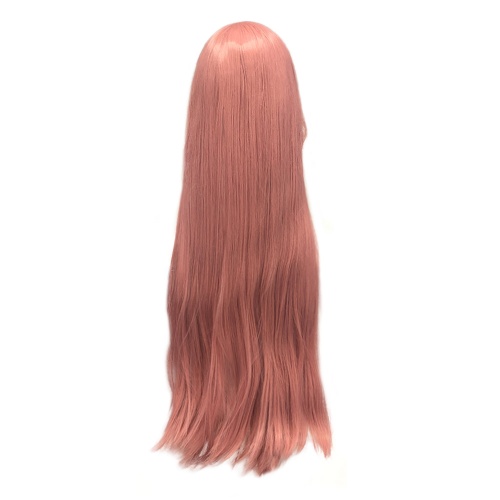 парик прямой с челкой bianchi розовый длинный driada cs-029c, 60cm