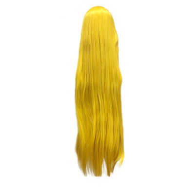 парик прямой с челкой sailor moon лимонно-желтый мcs-035s, 100cm