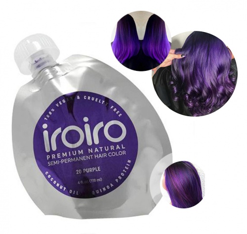 Краска для волос iroiro 20 purple пурпурный, 118 ml
