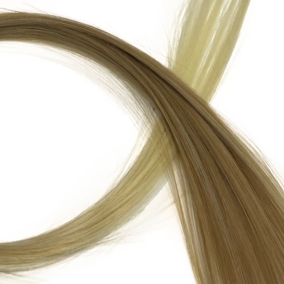 Цветные пряди на заколке коричнево-блонд, 50cm X 10шт