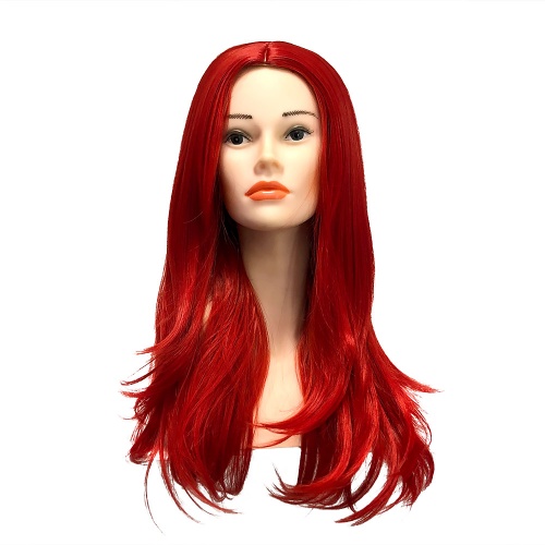 парик прямой без челки красный driada no429/red, 55cm
