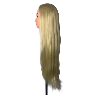 Учебные головы-манекены для парикмахеров цвет блонд, 80 см