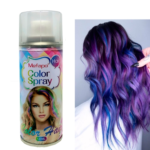 Цветной спрей для волос сиреневый Mefapo Light Purple, 120 ml