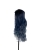 Парик на сетке кудрявый черно-темно сине белый CS-1045, 60см