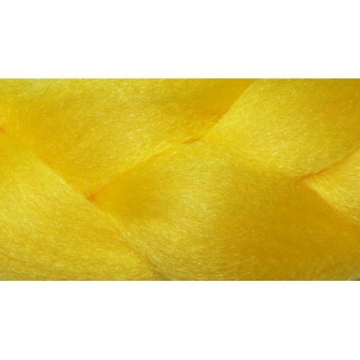 канекалон для плетения кос driada желтый yellow, 200cm