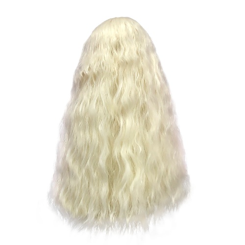 парик волнистый c челкой белый блонд driada no511/60, 60cm