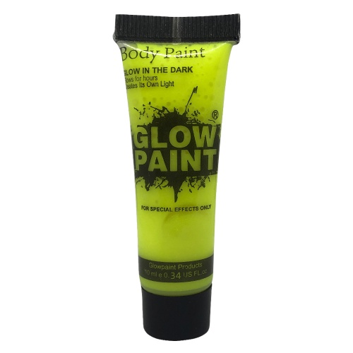 Неоновый грим для лица и тела Glow Paint желтый, 10 ml