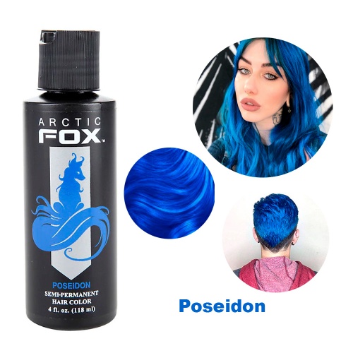 Краска для волос синяя Arctic Fox Poseidon, 118 ml