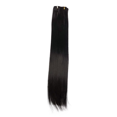 накладные волосы на заколках черный 1b, 6 прядей, 56cm