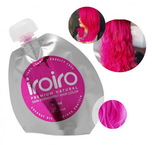 Краска для волос iroiro 70 pink розовый, 236 ml