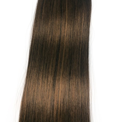 накладные волосы на заколках темно коричневый 2/30, 6 прядей, 56cm