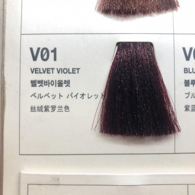 Краска для волос фиолетовая Фиолетовая Антоцианин V01 (VELVET VIOLET) 230 мл.