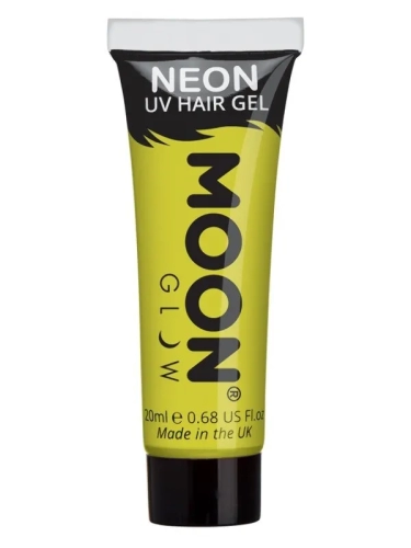 Цветной гель для волос Moon Glow Intense Neon UV Hair Gel, Yellow, 20ml