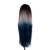 Парик на сетке длинный прямой черно-серо-синий W0001K - 7106 - R3440, 80см