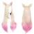 Парик прямой бежево-розовый с ушами 394D, 70 см