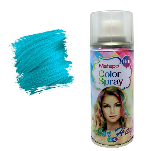 Цветной спрей для волос бирюзовый Mefapo Powder Blueness, 120 ml