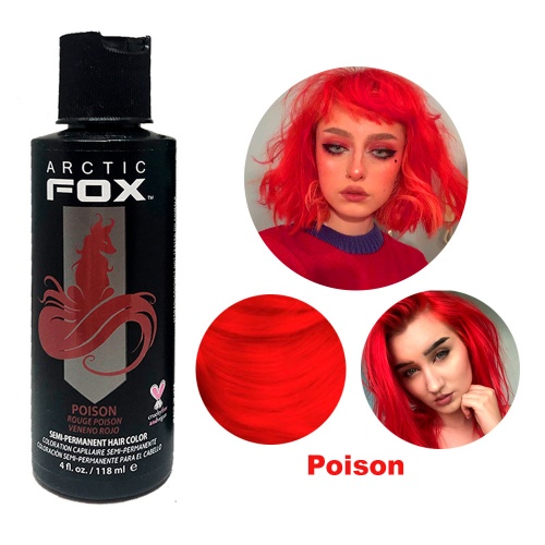 Краска для волос красная Arctic Fox Poison, 236 ml