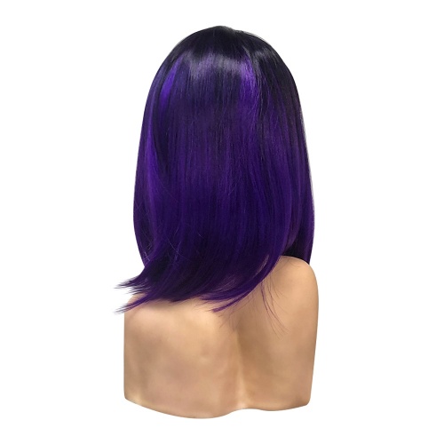 парик каре без челки черно-фиолетовый driada 1b/purple, 35cm