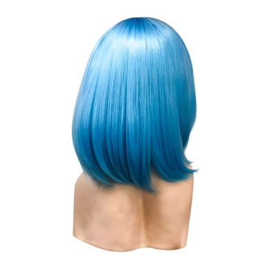 парик каре с челкой небесно-голубой driada ав-13, 30cm