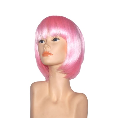 парик каре с челкой светло-розовый driada ав-80, 30cm