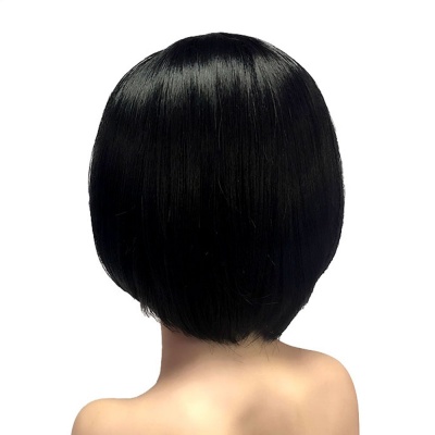 парик короткий с челкой san ichimatsu kohina черный driada cs-221a, 30cm